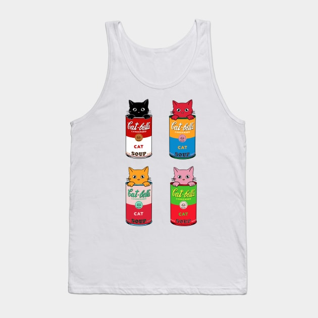 Cats pop art Tank Top by coffeeman